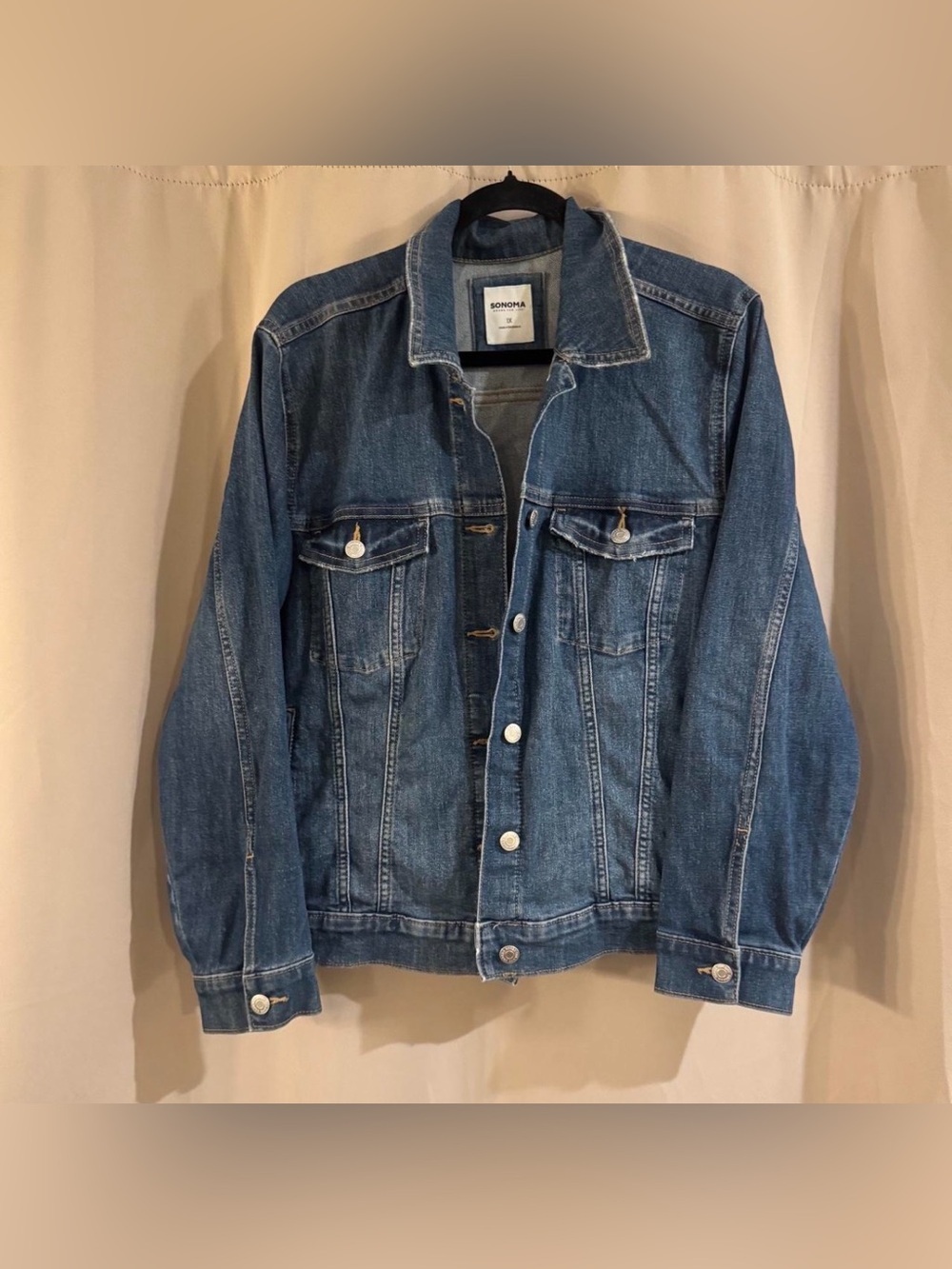 Sonoma Light Blue Denim Jacket with Contrast Stitching